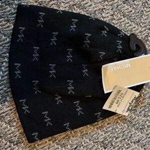 Michael Kors Black Logo Beanie